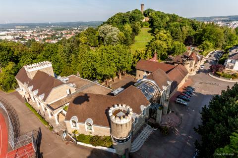 Burghof et parc du Schlossberg
